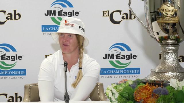  'Hard to show no emotion' - Lindblad on her first LPGA Tour event win 