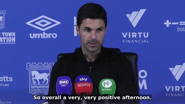 High intensity impresses Mikel Arteta as Arsenal thrash Ipswich