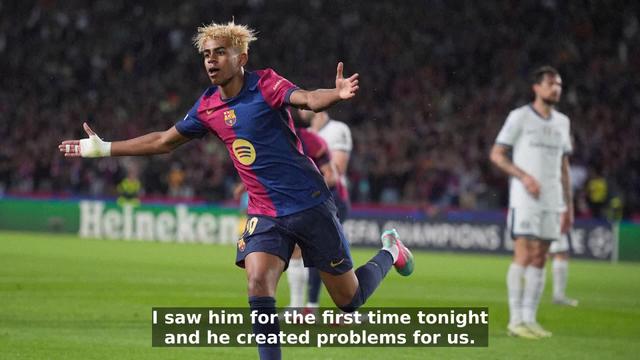 Yamal is one of those talents born every 50 years Hansi Flick and Simone Inzaghi praise genius Barcelona star Lamine